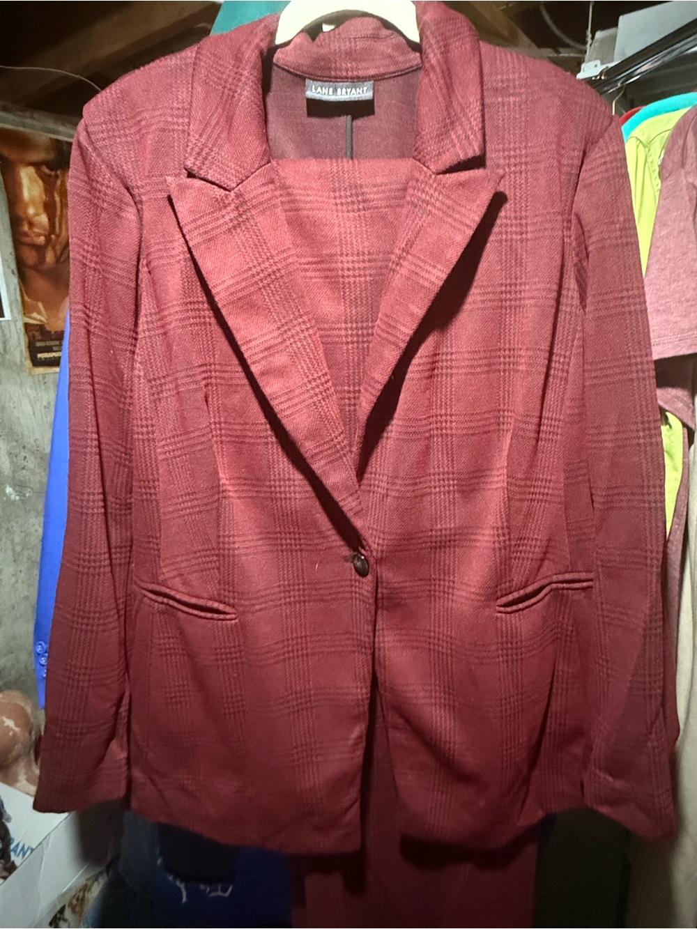 Lane Bryant Red Plaid Suit
